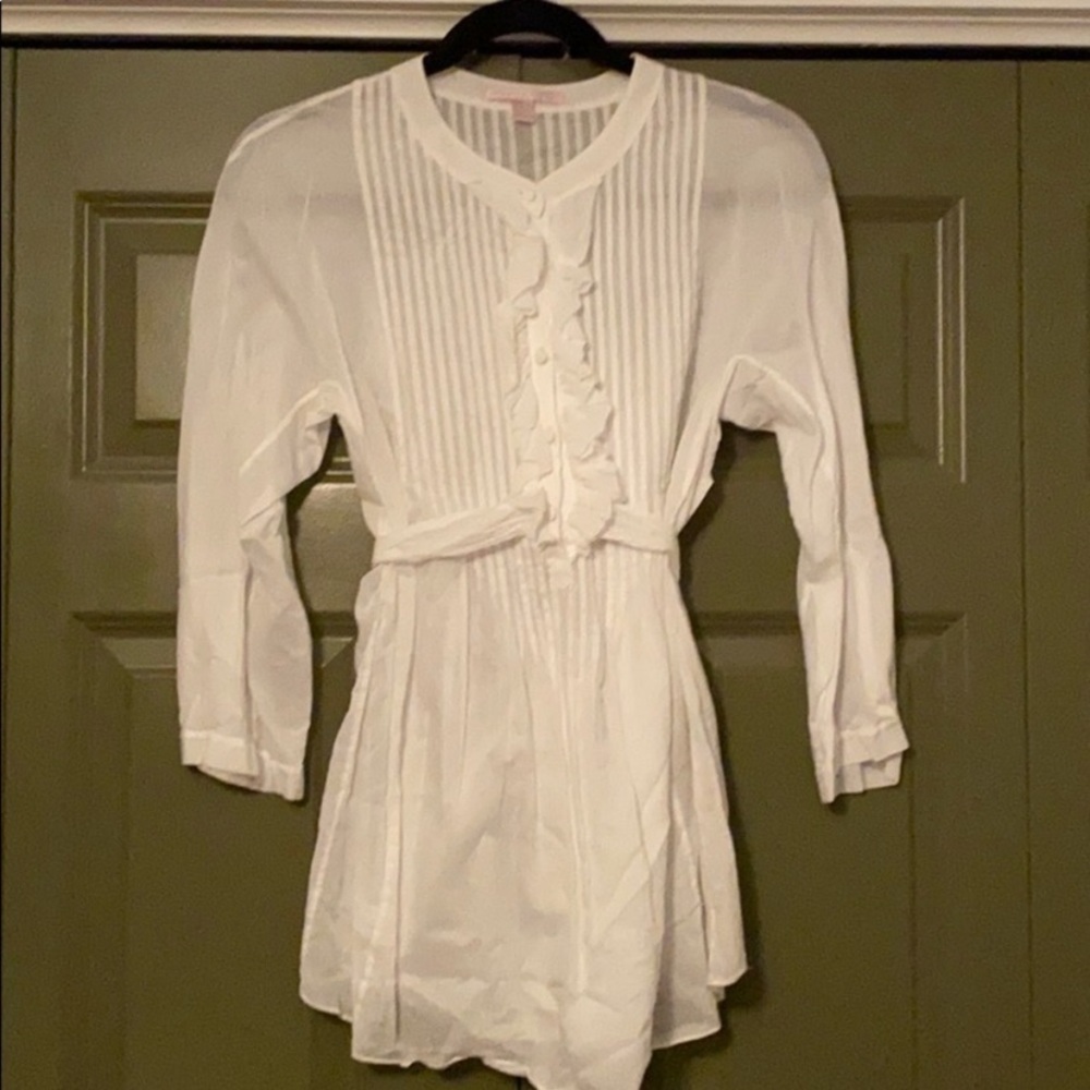 Rebecca Taylor white blouse size 8